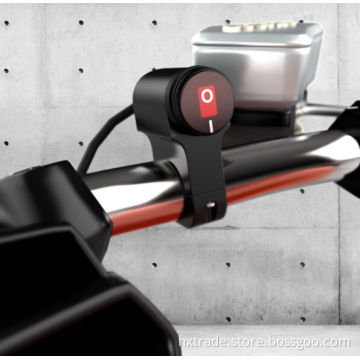 high quality aluminum Universal CNC motorcycle handlebar switch 22mm 25mm handlebar Low High Beam light switch ON/OFF